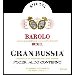 2013 Poderi Aldo Conterno, Barolo, Bussia Granbussia Riserva 3x150cl