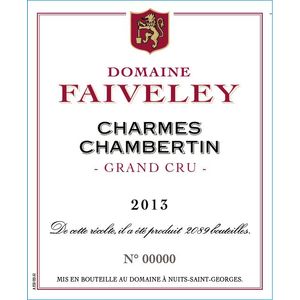 2013 Domaine Faiveley, Charmes-Chambertin Grand Cru 6x75cl