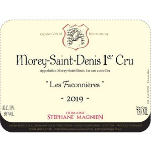 2019 Domaine Stephane Magnien, Morey-Saint-Denis Premier Cru, Les Faconnieres 6x75cl