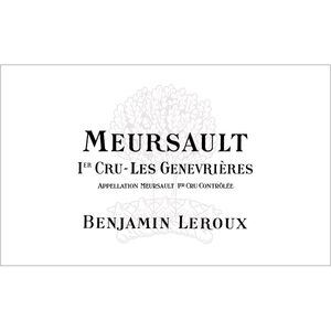 2019 Benjamin Leroux, Meursault Premier Cru, Genevrieres 6x75cl
