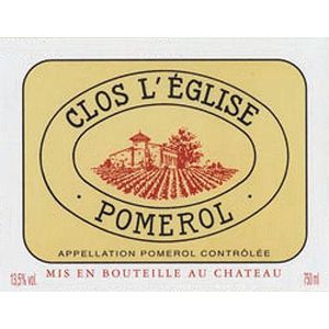 2018 Clos L'Eglise, Pomerol 1x300cl