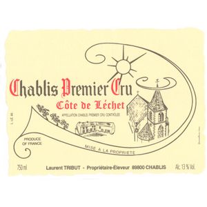 2022 Laurent Tribut, Chablis Premier Cru, Cote de Lechet 12x75cl