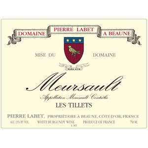 2019 Pierre Labet, Meursault, Les Tillets 6x75cl