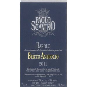 2015 Paolo Scavino, Barolo, Bricco Ambrogio 6x75cl