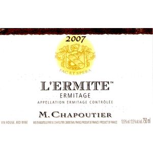 2008 M. Chapoutier, Hermitage, l'Ermite Rouge 6x75cl