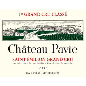 2007 Chateau Pavie Premier Grand Cru Classe B, Saint-Emilion Grand Cru 12x75cl