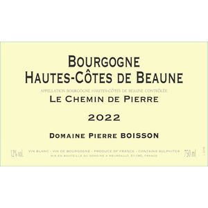 2022 Pierre Boisson, Bourgogne, Haute-Cote de Beaune Le Chemin de Pierre 12x75cl