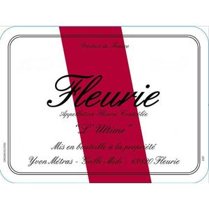 2018 Yvon Metras, L'Ultime, Fleurie 3x150cl