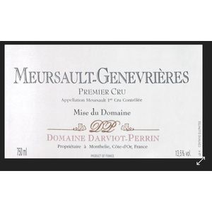 2021 Domaine Darviot-Perrin, Meursault Premier Cru, Genevrieres 6x75cl