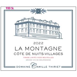 2023 C. Thiriet, Cote de Nuits-Villages, La Montagne 12x75cl