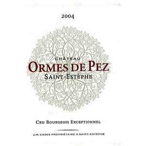 2004 Chateau Ormes de Pez, Saint-Estephe 12x75cl