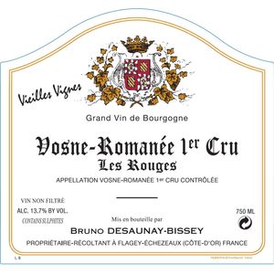 2018 Bruno Desaunay-Bissey, Vosne-Romanee Premier Cru, Les Rouges Vieilles Vignes 6x75cl
