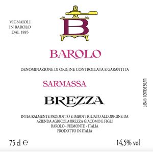2019 Brezza, Barolo, Sarmassa Vigna Bricco Riserva 6x75cl