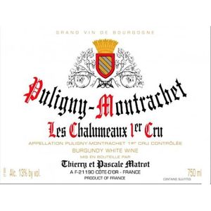 2022 Matrot, Puligny-Montrachet Premier Cru, Les Chalumaux 6x75cl