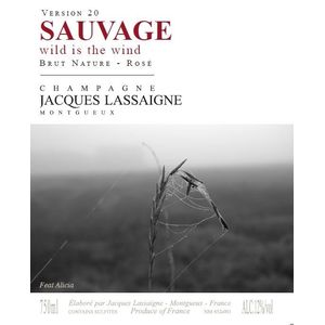 NV Jacques Lassaigne, Sauvage Version 20 Rose Brut Nature, Champagne 6x75cl