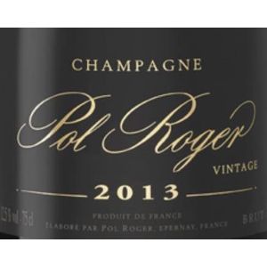 2013 Pol Roger, Brut Vintage 6x75cl