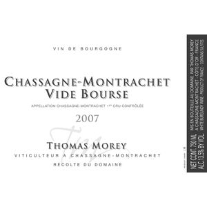 2022 Thomas Morey, Chassagne-Montrachet Premier Cru, Vide Bourse 6x75cl