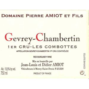 2019 Pierre Amiot, Gevrey-Chambertin Premier Cru, Aux Combottes 6x150cl