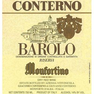 2008 Giacomo Conterno, Barolo, Monfortino Riserva 6x75cl