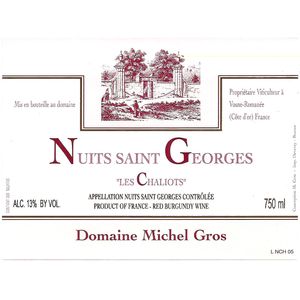 2022 Domaine Michel Gros, Nuits-Saint-Georges, Les Chaliots 6x75cl