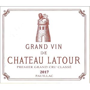 2017 Chateau Latour Premier Cru Classe, Pauillac 1x75cl
