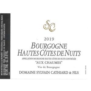 2021 Domaine Sylvain Cathiard, Bourgogne, Hautes Cotes de Nuits Rouge 6x75cl