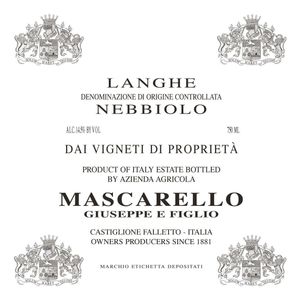 2022 Giuseppe Mascarello e Figlio, Langhe, Nebbiolo 6x75cl