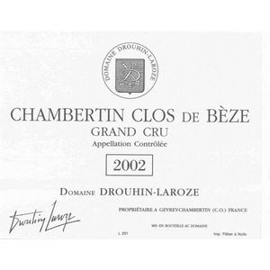 2002 Domaine Drouhin Laroze, Chambertin-Clos de Beze Grand Cru 12x75cl