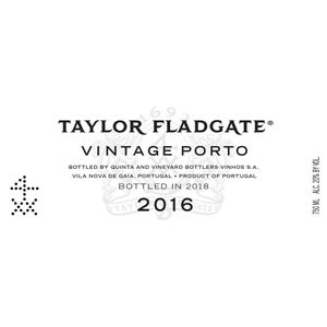 2016 Taylor's, Vintage Port 6x75cl