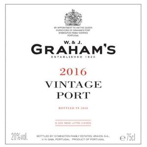 2016 Graham's, Vintage Port 6x75cl