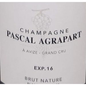 2017 Agrapart & Fils, Experience Blanc de Blancs Brut Nature Grand Cru, Avize 6x75cl