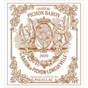 2020 Chateau Pichon Baron 2eme Cru Classe, Pauillac 1x150cl