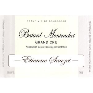2022 Etienne Sauzet, Batard-Montrachet Grand Cru 1x75cl