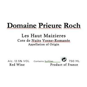 2015 Prieure Roch, Vosne-Romanee, Maizieres Hautes 6x75cl