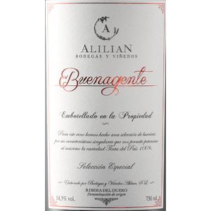 2014 Alilian, Ribera del Duero, Buenagente 6x75cl