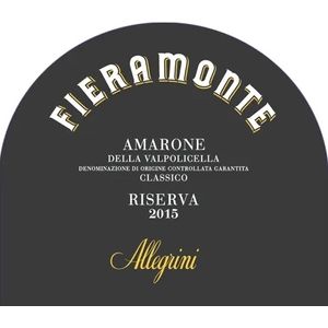 2015 Allegrini, Amarone della Valpolicella, Classico Fieramonte Riserva 1x150cl