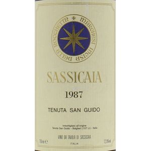 1987 Sassicaia, Tenuta San Guido 1x75cl