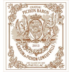 2013 Chateau Pichon Baron 2eme Cru Classe, Pauillac 12x75cl
