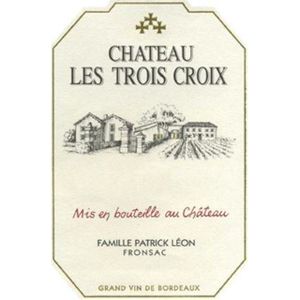 2019 Chateau Les Trois Croix, Fronsac 3x150cl
