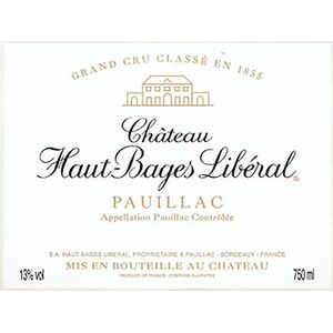 2015 Chateau Haut-Bages Liberal 5eme Cru Classe, Pauillac 12x75cl