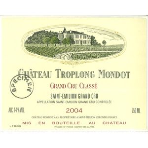 2004 Troplong Mondot Premier Grand Cru Classe B, Saint-Emilion Grand Cru 12x75cl