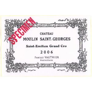 2006 Chateau Moulin Saint-Georges, Saint-Emilion Grand Cru 12x75cl