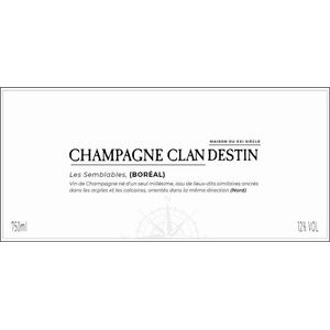 2021 Clandestin, Les Semblables Boreal Brut Nature, Champagne 6x75cl