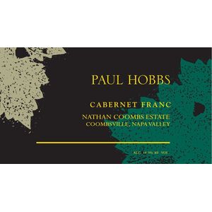 2016 Paul Hobbs, Nathan Coombs Estate Cabernet Franc, Coombsville 6x75cl