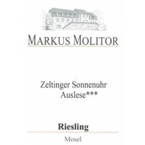 2016 Markus Molitor, Zeltinger Sonnenuhr Riesling Auslese 3* Goldkapsel, Mosel 6x75cl