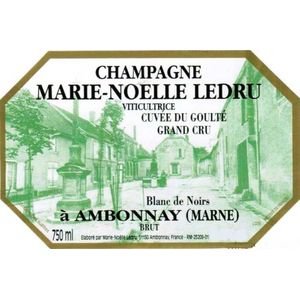 2015 Marie Noelle Ledru, Cuvee Goulte Blanc de Noirs Brut Grand Cru 6x75cl