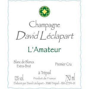 2020 David Leclapart, L'Amateur Premier Cru 6x75cl