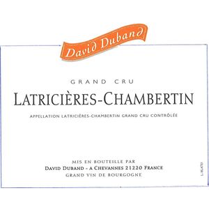 2019 David Duband, Latricieres-Chambertin Grand Cru 1x75cl