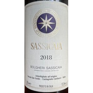 2018 Sassicaia, Tenuta San Guido, Bolgheri 1x150cl