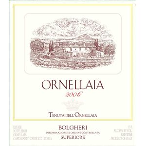 2006 Tenuta dell'Ornellaia, Bolgheri, Ornellaia 6x75cl